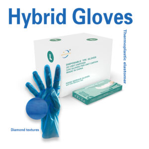Tpe Gloves,Hybrid Gloves,Thermoplastic Elastomer Gloves,Blue,g2.0(M)