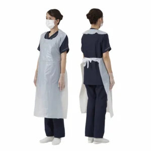 Poly Aprons - White, Light Duty, 32"x55", 20μm Thickness