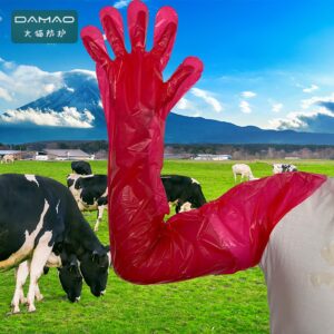 Veterinary disposable long-arm gloves