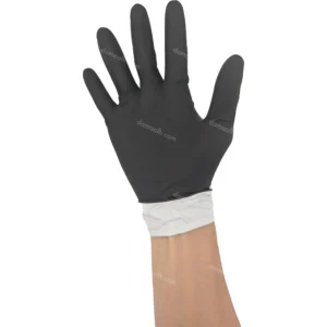Heavy Duty Nitrile Gloves- 2-Layer Black and White Construction - 6mil-02